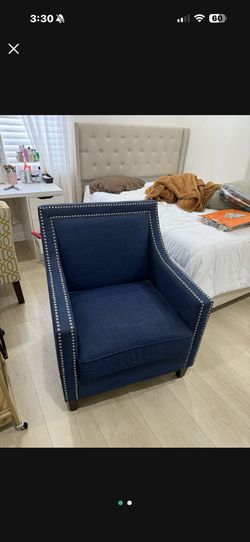 Navy blue accent Chair