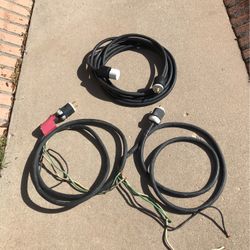 1- 25’ 20amp Extension Cable & 2-  8’ 30amp Leads