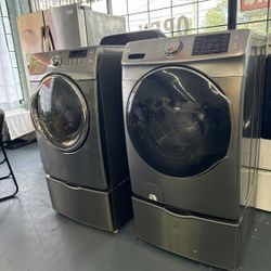 Yes it works Washer Electric Dryer Set Samsung Other Units Available