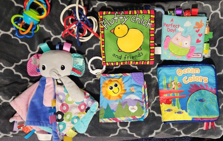 Baby Toys, Cloth Books, And Security Blanket 