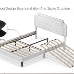 Vibrant Cream White Headboard