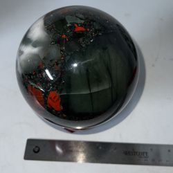 African Blood Crystal Sphere 