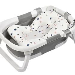 Collapsible Baby Bathtub for Newborn (GREY)