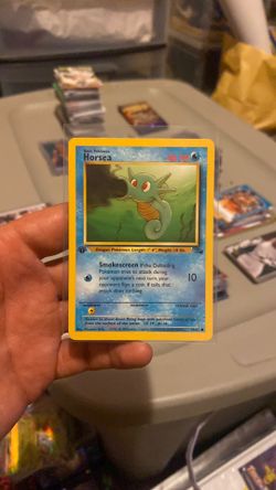 Horsea #049/62 Fossil 1st Edition NM PokƩmon Card