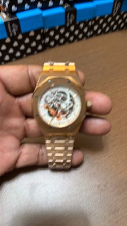 Audemars Piguet Royal Oak 41MM Yellow Gold Openworked Skeleton Watch Ref.15407BA.OO.1220BA.01