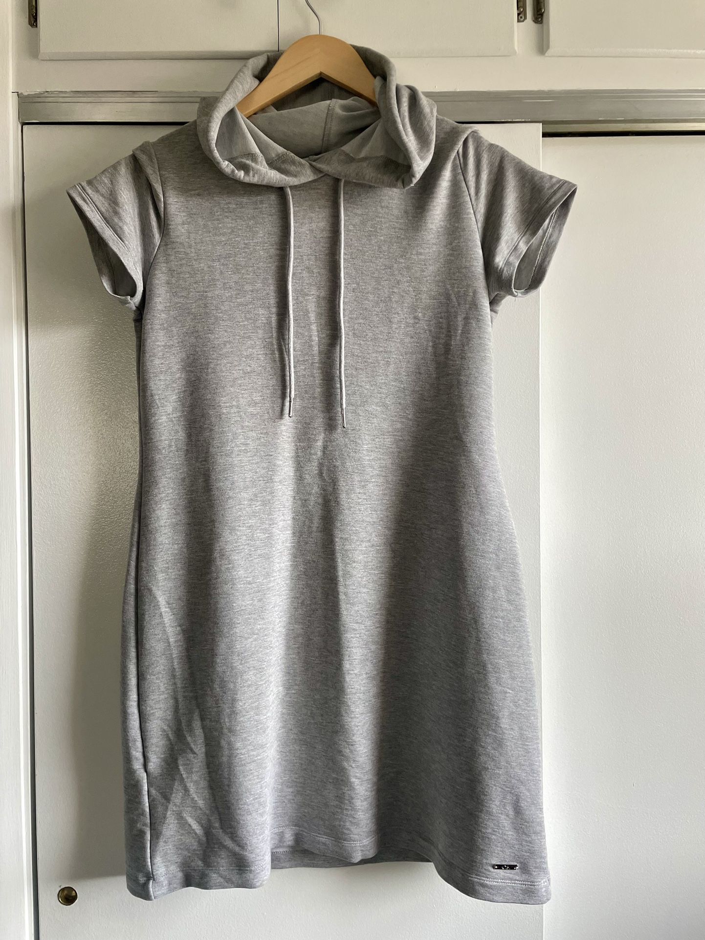 Grey Jersey Calvin Klein Dress, Medium