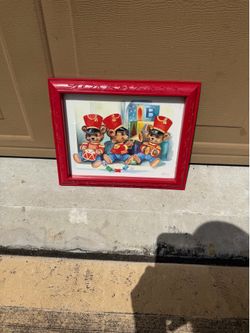 Vintage HOMCO Home Interiors “Marching Band” Framed Art Print by C. Hansen