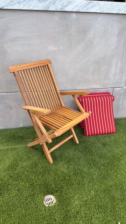 Teak folding chairs