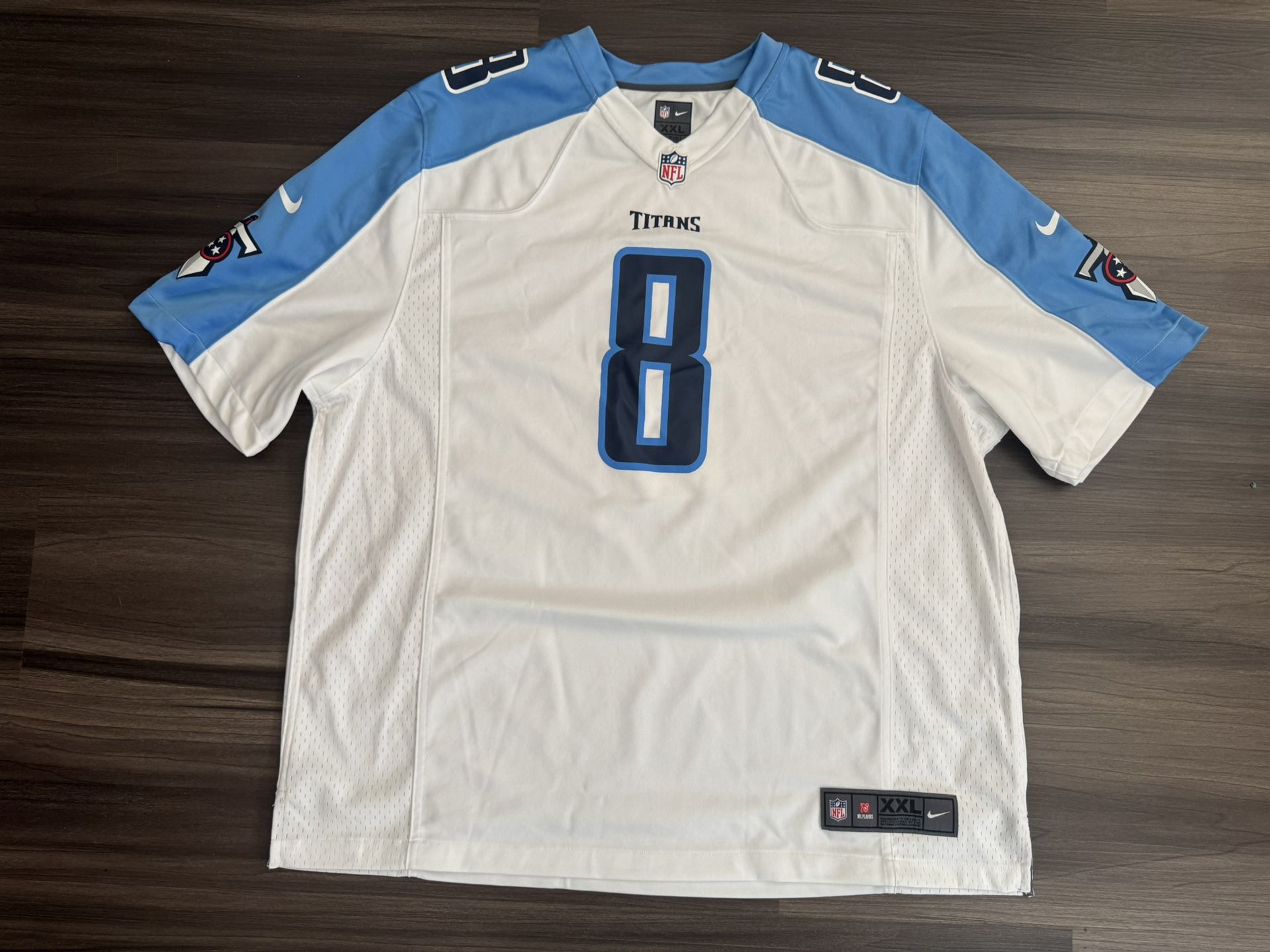 Nike On-Field Tennessee Titans Marcus Mariota #8 Away Jersey Men’s 2XL