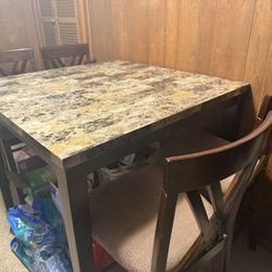 4 Chair High Height Table 