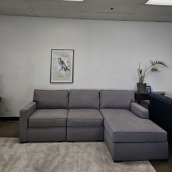 3-pc Fabric Sectional 