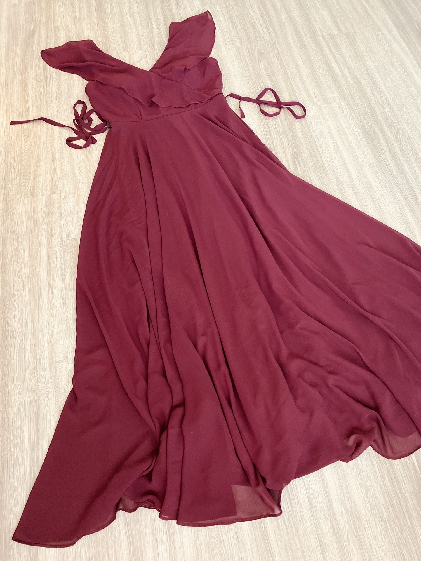 Maroon Bridesmaids Dress