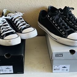 2 PAIR OF CONVERSE SIZE 12 WORN MAYBE TWICE 