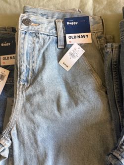 Size 12 &10 baggy jeans Old Navy