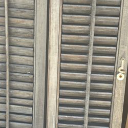 Shutters, Wood With Louvers 