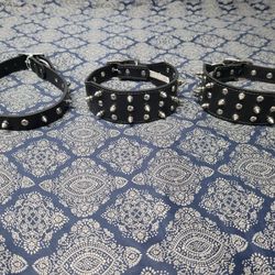 LEATHER SPIKE DOG COLLARS