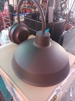 Exterior LED Wall Lantern/ Lámpara De Pared LED Size 11"w, 10"h, 13" d