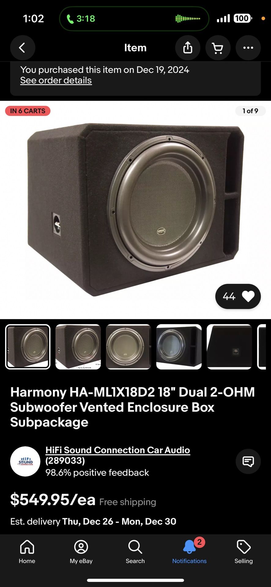 18” Sub In Portable Box Hits Hard ‼️‼️‼️
