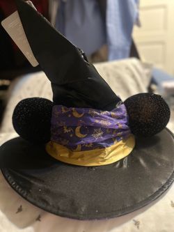 Disney Mickey Mouse Halloween Witch Hat with Ears