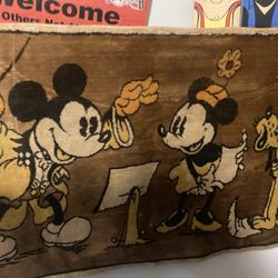 Vintage Mickey Mouse Tapestry/ Rug