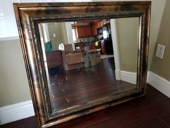 Mirror with beautiful wood frame
