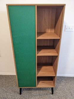 Light Walnut Storage Cabinet