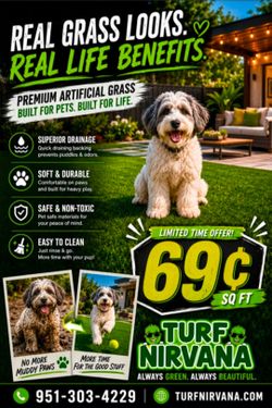 . 69 turf sale.   temecula.ca