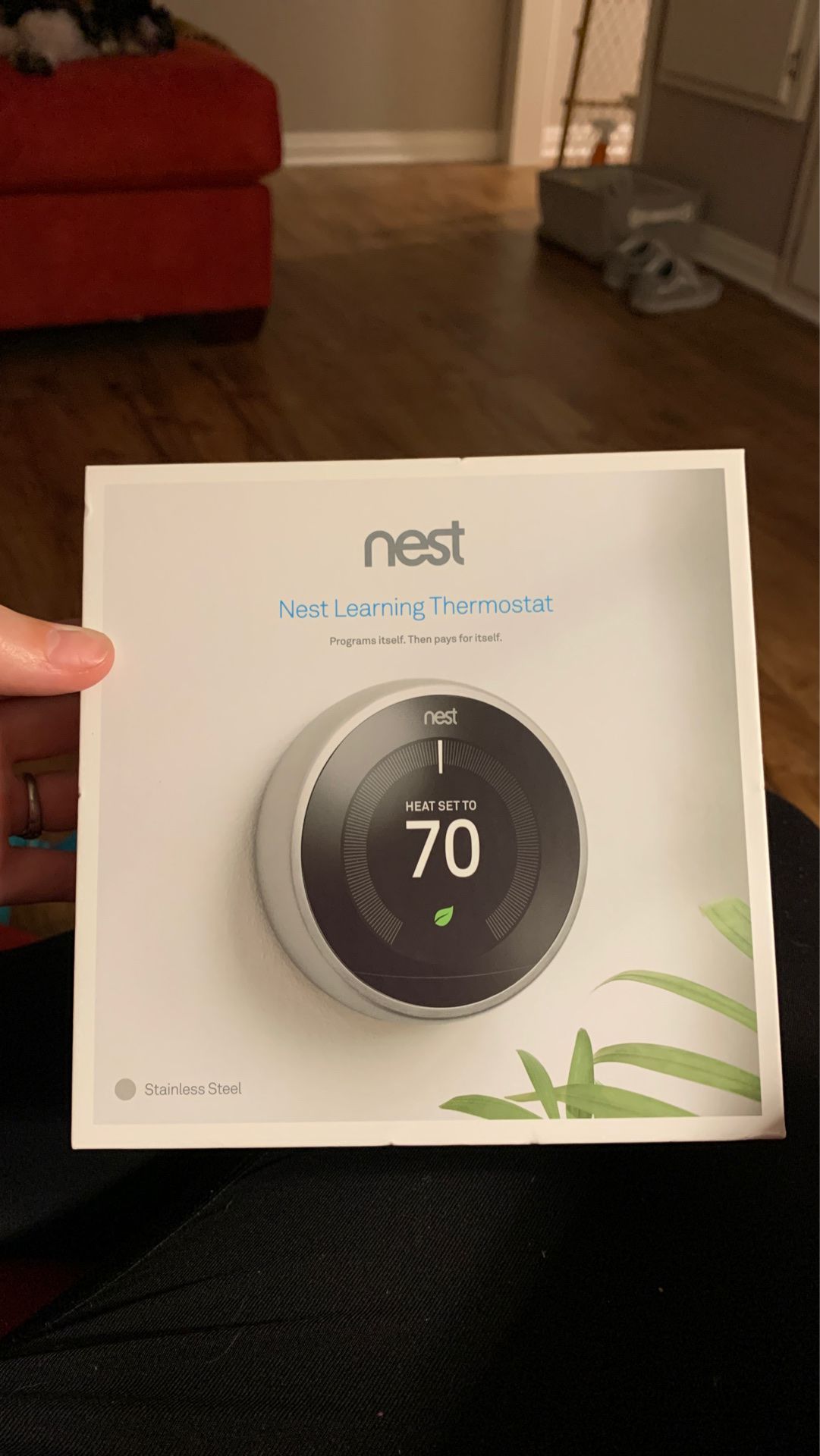 Google-Nest Learning Thermostat-3rd Generation-Stainless Steel