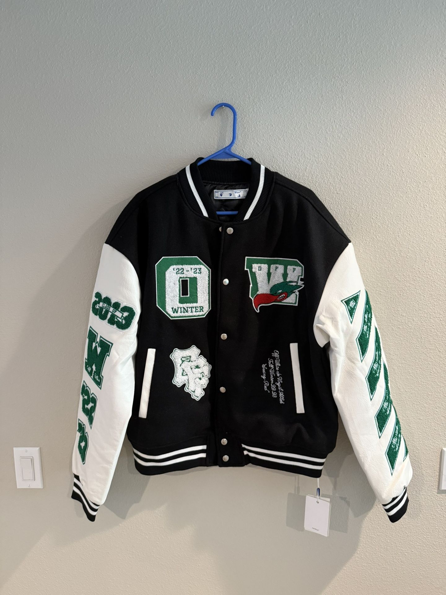 OFF- WHITE Leather Jacket