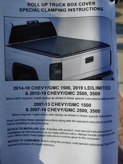 Access Cover 22020309 TONNOSPORT Roll-Up Cover Fits Sierra 1500 Silverado 1500