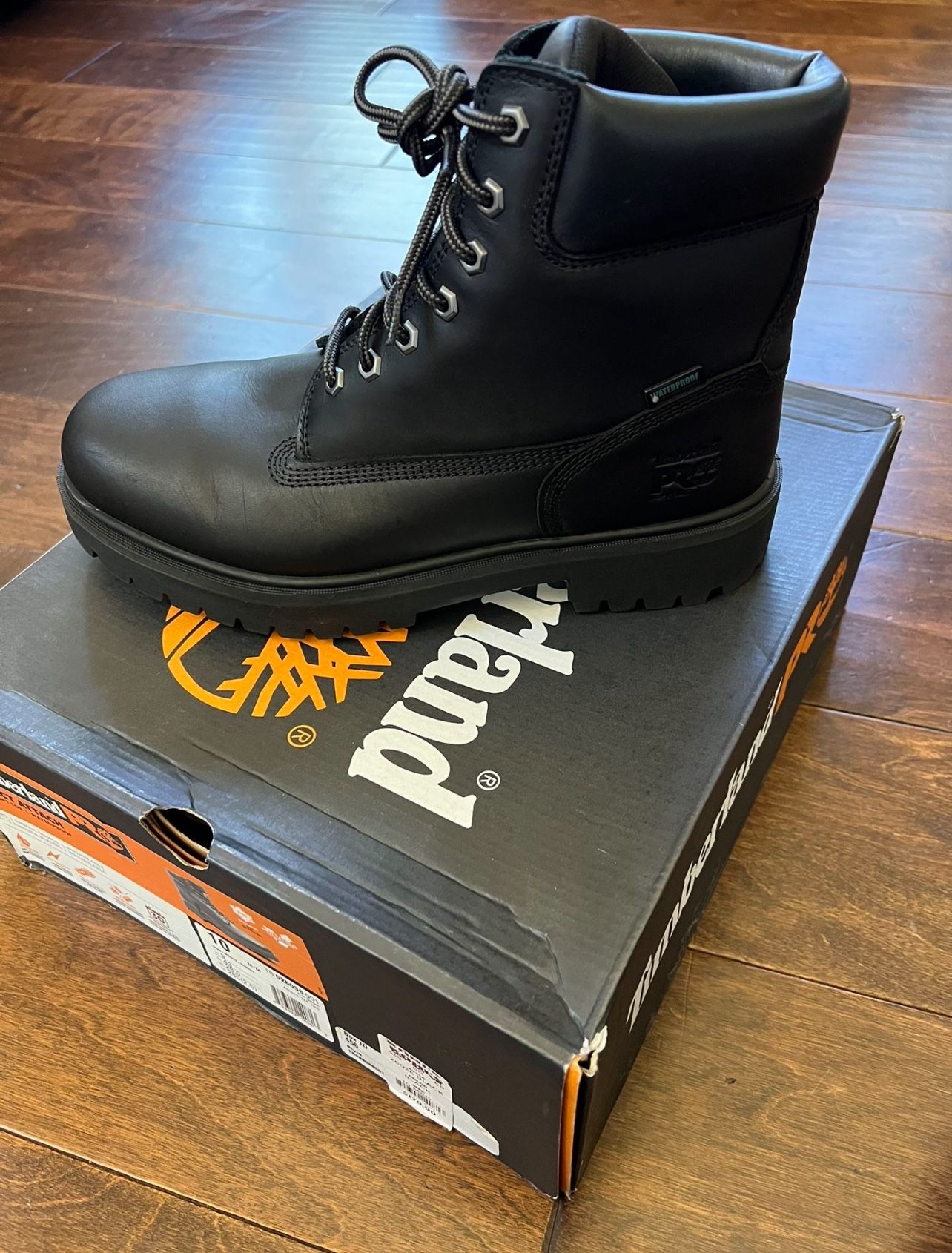 MENS TIMBERLAND PRO WORK BOOTS - SIZE 10