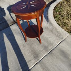 Round Two Tier Accent Table