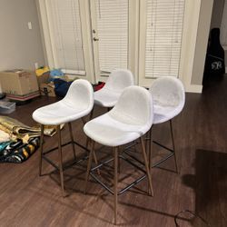 4 Barstools Grey $30 Each $100 For All 4