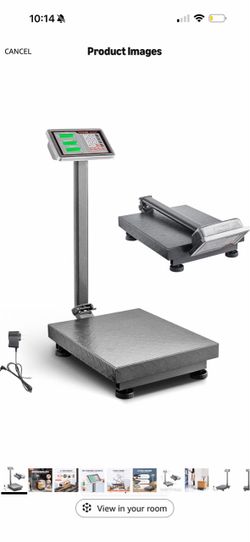 VEVOR Computing Digital Platform Scale 660 lbs Load Stainless Steel 0.1 lbs Accuracy Floor Scale with LB/KG, Tare, Price Calculator, High-Definition D