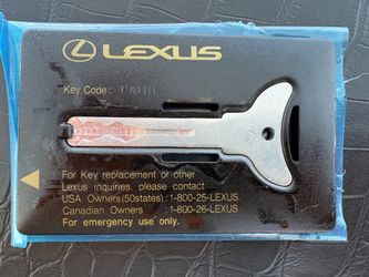 Vintage OEM Lexus Wallet Card Insert Holder - Code 49818 Decorative Memorabilia