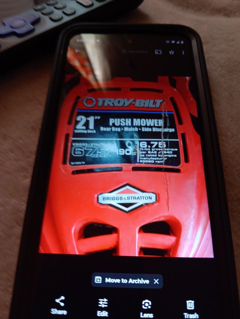 TROY-BILT PUSH MOWER