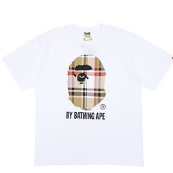 White BAPE TEE