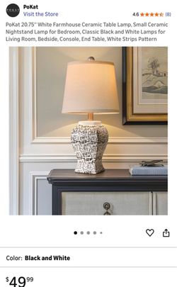 2 Pokat Ceramic Table Light Lamp