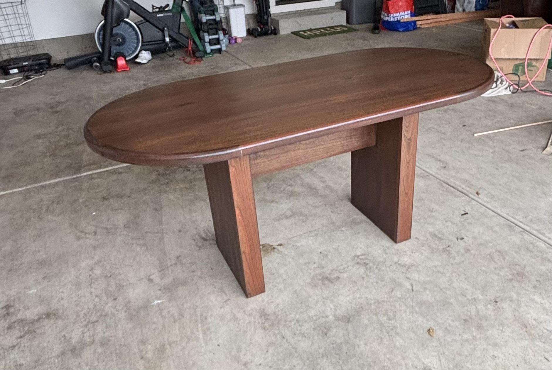 Solid Wood Oval Table