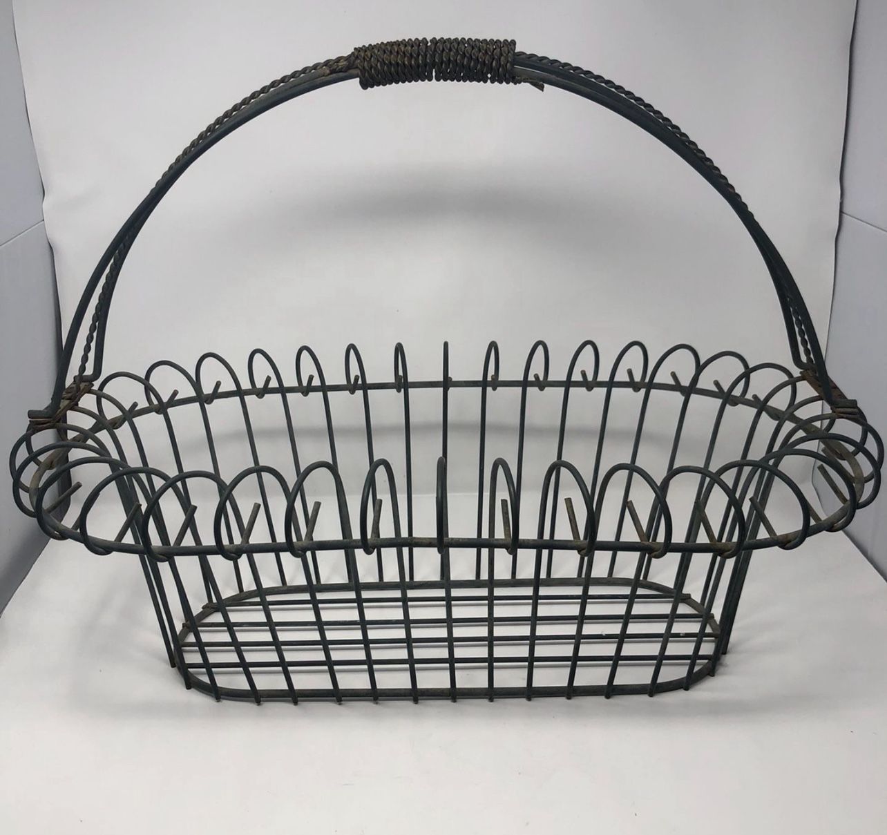 Metal Art Decorative Basket 18in Height X 24in Width