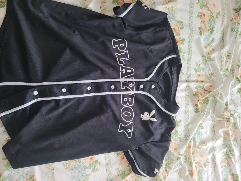 Playboy Black Baseball Jersey