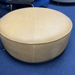 Brand New Leather Four Hands Coffee Table/ottoman 