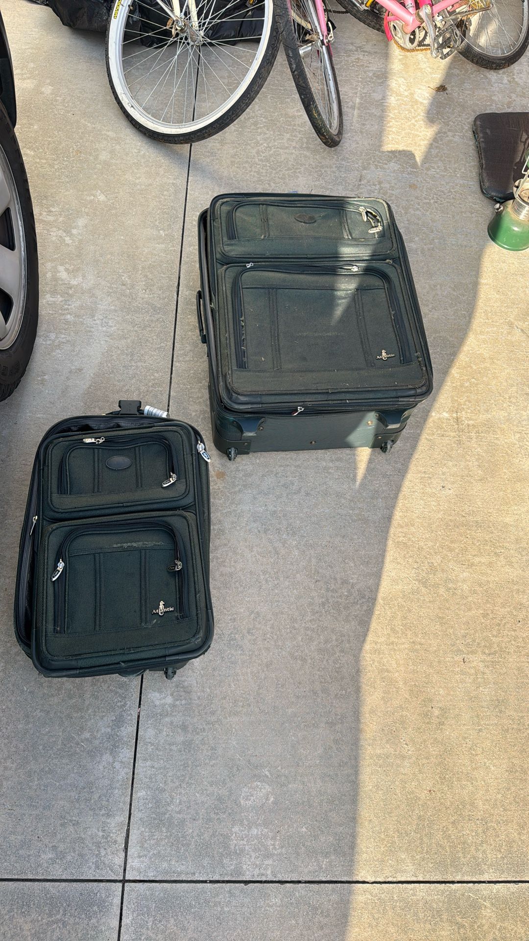 2 Piece Luggage Set With Handle And Wheels