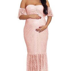 Pink Maternity Dress