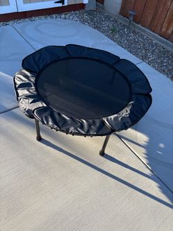 Juturna 40" Foldable Mini Trampoline, Rebounder Trampoline for Adults, 450lbs Capacity with Bungees, Adjustable Handle, Stable & Quiet, Fitness Trampo