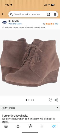 EUC Dr. Scholl's Women's Dakota Wedge Ankle Bootie - 7.5