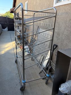 Wire rack cart