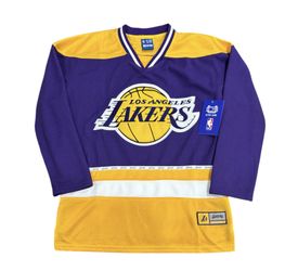 Los Angeles Lakers Ultra Game Hockey Jersey Youth Size 14-16New Embroidered Logo