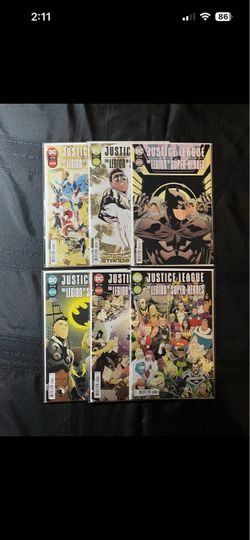 DC Justice League vs Legion of Super-Heroes (2022) 1 2 3 4 5 6 NM+ Complete set