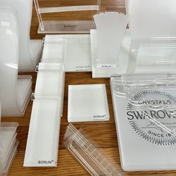 Clear Acrylic Jewelers Display Lot. 
